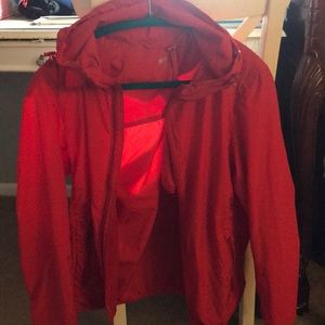 Uniqlo red windbreaker
